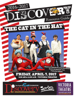 THE CAT IN THE HAT - Victoria Theatre Association