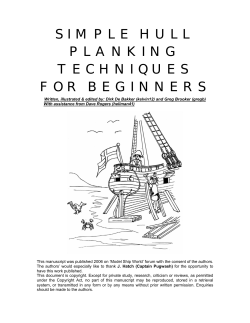 simple hull planking techniques for beginners