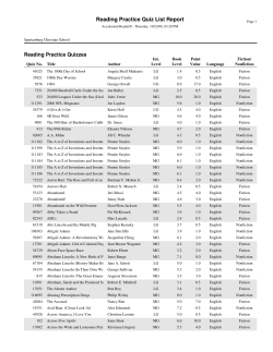 Accelerated Reader List by Title