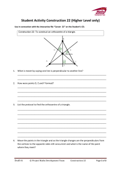 Student Activity Construction 22 (Higher Level only)