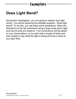 Does Light Bend?