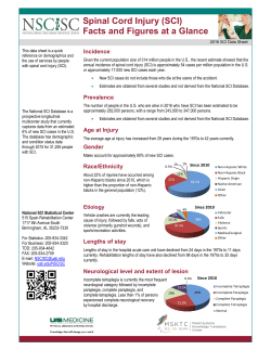Spinal Cord Injury (SCI) Facts and Figures at a - NSCISC