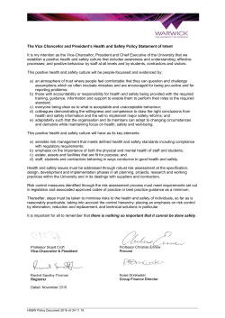 new health and safety policy 2016-17