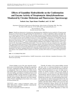 Effects of guanidine hydrochloride on the conformation and enzyme