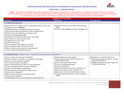 Olathe District Schools Educator Personal Technology