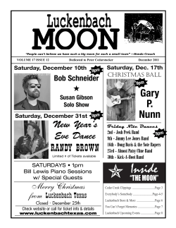 December 2011 - Luckenbach, Texas