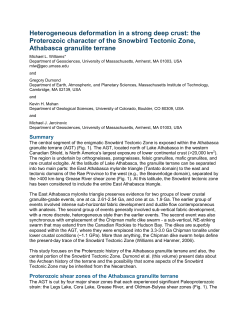 Heterogeneous deformation in a strong deep crust: the