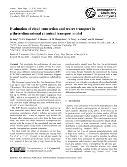 Evaluation of cloud convection and tracer transport in a three