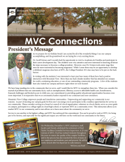 President`s Message - Mountain View College