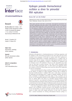 Hydrogen peroxide thermochemical oscillator as driver for