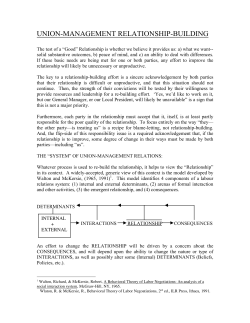 Union-Management Relationship