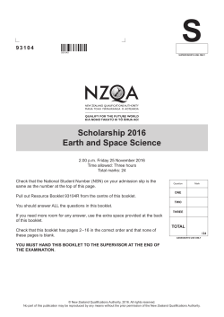 2016 Exam Question book