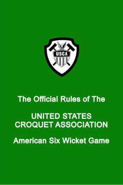 USCA Rules - United States Croquet Association