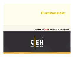Frankenstein Slides