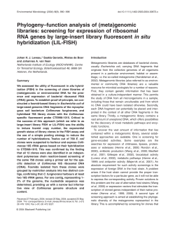 Phylogeny&ndash;function analysis of (meta)genomic libraries: screening