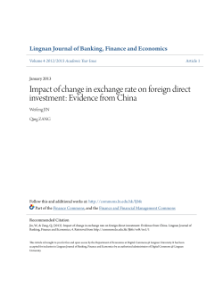 Impact of change in exchange rate on foreign direct investment