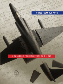 2014 Curator Pocket History CIA
