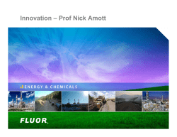 Innovation &ndash; Prof Nick Amott