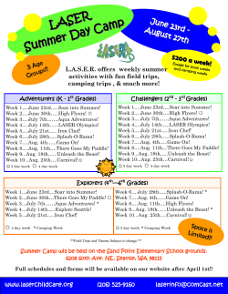 Summer Camp Flyer Sand Point