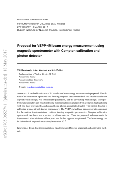 Proposal for VEPP-4M beam energy measurement using magnetic