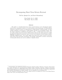 Decomposing Short-Term Return Reversal