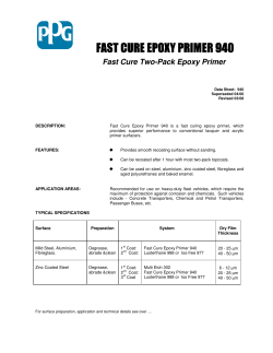 fast cure epoxy primer 940 fast cure epoxy primer 940