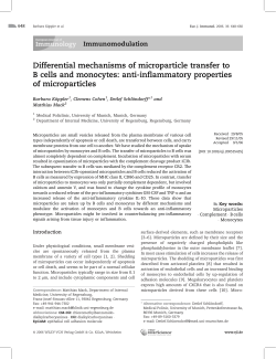 Differential mechanisms of microparticle transfer toB cells and