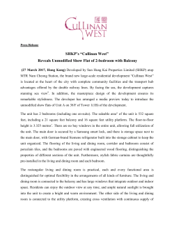 SHKP`s “Cullinan West” - Sun Hung Kai Properties Ltd.
