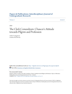 The Clerk Conundrum - Nighthawks Open Institutional Repository