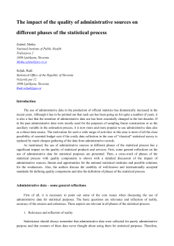 The impact of the quality of administrative sources on different