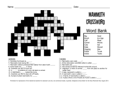 Mammoth Crossword - City of Waco, Texas