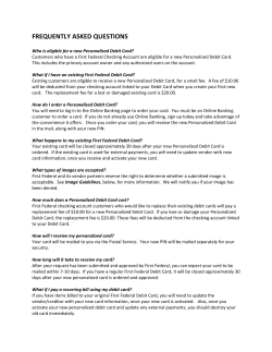 FREQUENTLY ASKED QUESTIONS