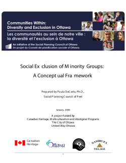 Social Exclusion of Minority Groups