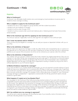 FAQ - Continuumplan.com