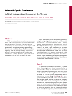 Adenoid Cystic Carcinoma A Pitfall in Aspiration Cytology of the