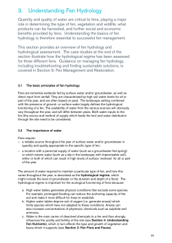 Understanding fen hydrology