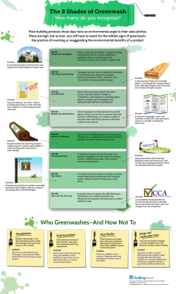 The 8 Shades of Greenwash: How Many Do You
