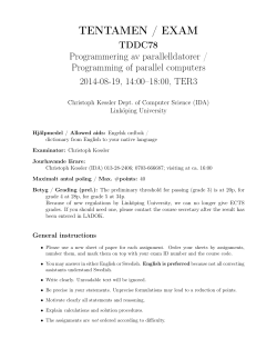 Exam 19/8/2014