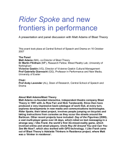 Rider Spoke and new frontiers in performance