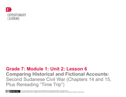 Grade 7 ELA Module 1, Unit 2, Lesson 6