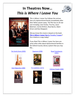 This is Where I Leave You