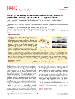 Charging/Discharging Nanomorphology