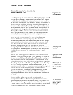 Stieglitz: Pictorial Photography