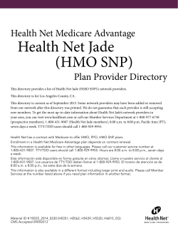 Health Net Jade (HMO SNP)