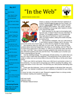the newsletter - Webster Niblock School