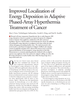 Improved Localization of Energy Deposition in Adaptive Phased