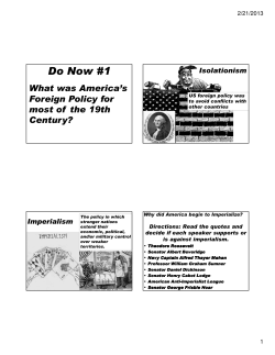 Causes of American Imperialism Powerpoint File