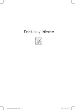 Practicing Silence
