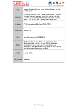 Title Impaired Air Conditioning within the Nasal Cavity in Flat