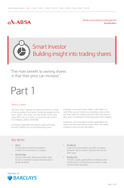 Part 1 - Absa Stockbrokers